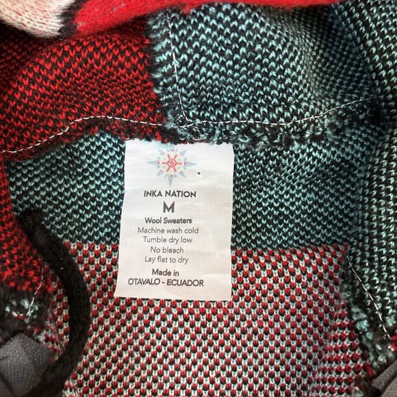 Grateful Dead Alpaca Wool Sweater Hoodie Full Zip Steal Your Face Mens Medium - Picture 4 of 8